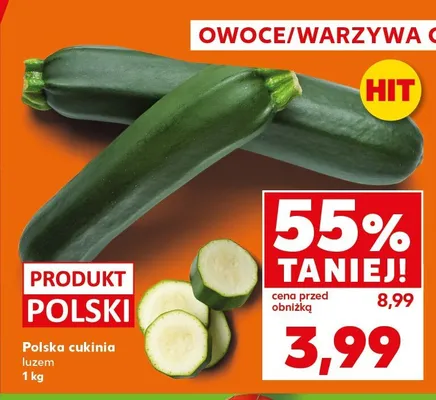 Cukinia polska promocja w Kaufland