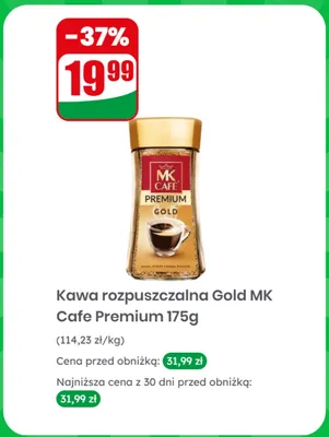 Kawa rozpuszczalna MK Café Premium Gold promocja w Dino