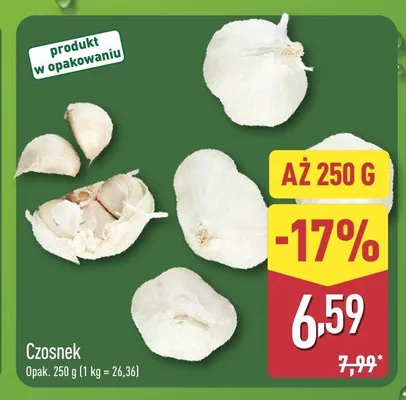 Czosnek promocja w Aldi