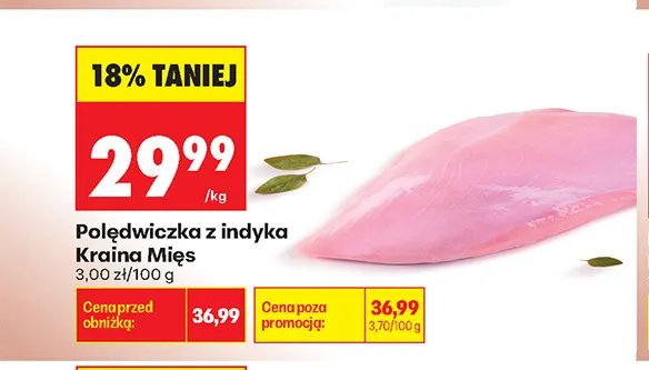 Polędwiczka z indyka Kraina Mięs promocja w Biedronka