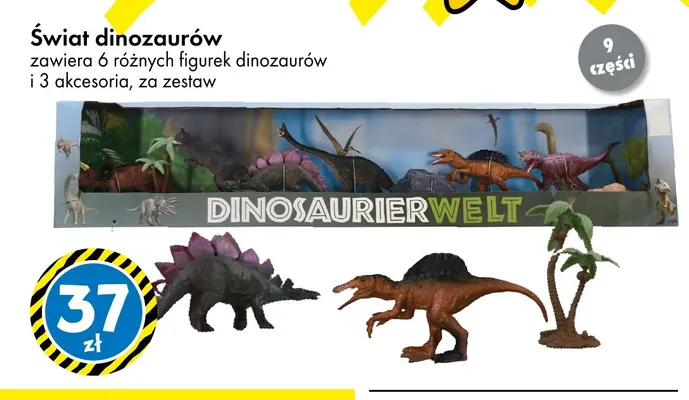 Zestaw figurek Świat dinozaurów promocja w Tedi