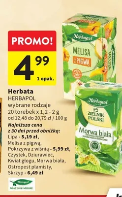 Herbata HERBAPOL Morwa biała promocja w Intermarche
