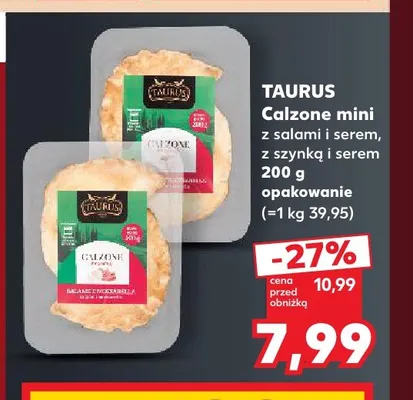 Calzone mini z szynką i serem Taurus promocja w Kaufland