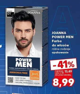 Farba do włosów Joanna Power Men promocja w Kaufland