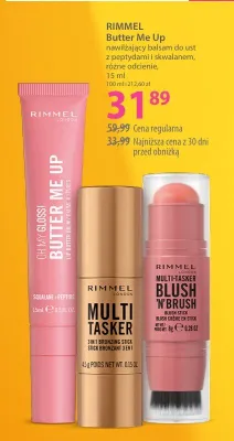 Nawilżający balsam do ust z peptydami i skwalanem RIMMEL Butter Me Up promocja w Hebe