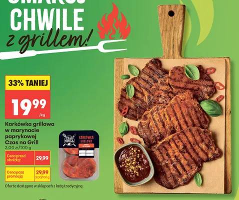 Karkówka grillowa w marynacie paprykowej Czas na Grill promocja w Biedronka