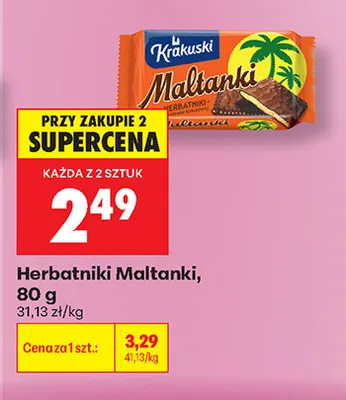 Herbatniki Krakuski Maltanki promocja w Biedronka