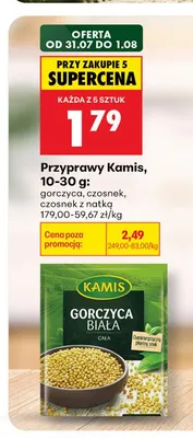 Przyprawa czosnek z natką Kamis promocja w Biedronka