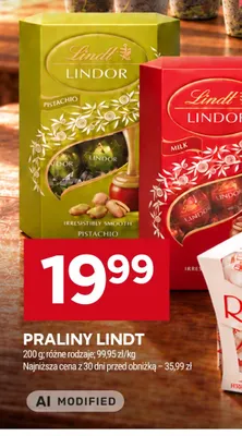 Praliny Lindt Lindor Pistachio promocja w Stokrotka