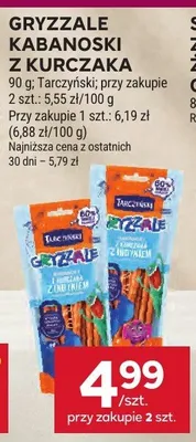 Gryzzale kabanoski z kurczaka Tarczyński promocja w Stokrotka