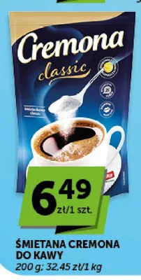 Śmietana do kawy Cremona Classic promocja w Groszek