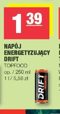 Napój energetyzujący Drift promocja w SPAR