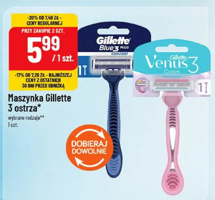 Maszynka Gillette Venus 3 Colors promocja w POLOmarket
