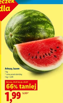 Arbuzy luzem Ryneczek Lidla promocja w Lidl