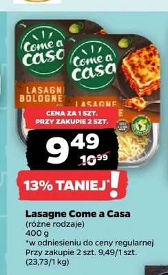 Lasagne Come a Casa promocja w Netto