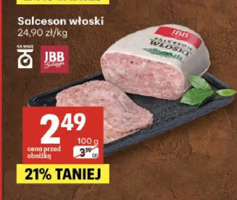 Salceson włoski JBB promocja w Delikatesy Centrum