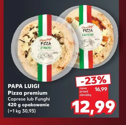 Pizza premium Caprese Papa Luigi promocja w Kaufland