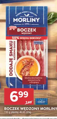 Boczek wędzony w plastrach Morliny promocja w Stokrotka