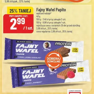 Fajny Wafel raspberry Papito promocja w POLOmarket
