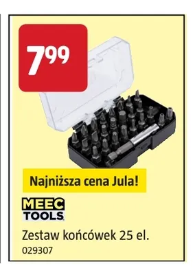 Zestaw końcówek 25 el. Meec Tools promocja w Jula