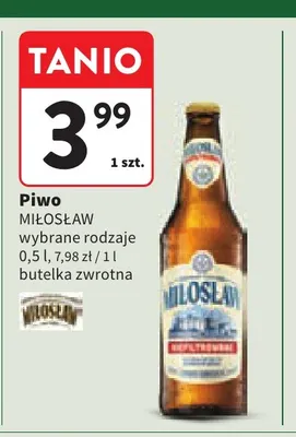 Piwo Miłosław promocja w Intermarche