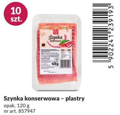 Szynka konserwowa plastry promocja w Makro