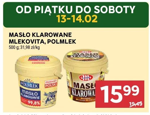 Masło klarowane promocja w Stokrotka