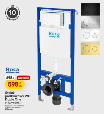 Stelaż podtynkowy Wc Roca Duplo One promocja w Castorama