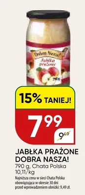 Jabłka prażone Dobra Nasza! promocja w Chata Polska