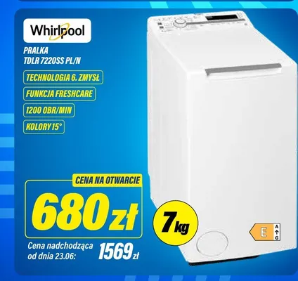 Pralka Whirlpool 7 kg promocja w RTV EURO AGD