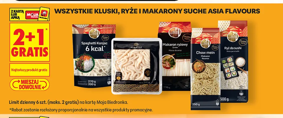 Kluski udon Asia Style promocja w Biedronka