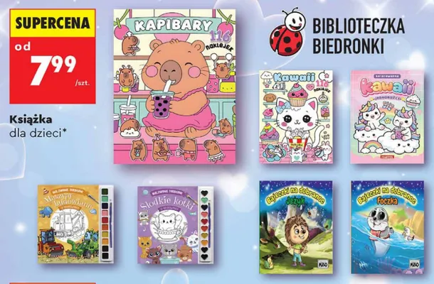 Książka dla dzieci Malowanie farbami Słodkie kotki promocja w Biedronka