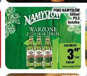 Piwo Namysłów Pils promocja w Tomi Markt