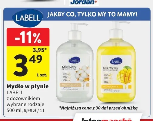 Mydło w płynie Labell kremowe mango promocja w Intermarche