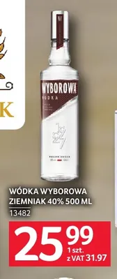 Wódka Wyborowa Ziemniak 40% promocja w Selgros