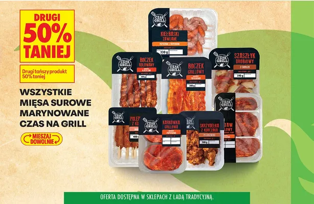 Mięsa surowe marynowane Czas na Grill promocja w Biedronka