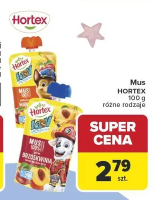 Mus HORTEX malina promocja w Carrefour