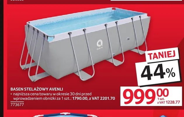 Basen stelażowy Avenli promocja w Selgros