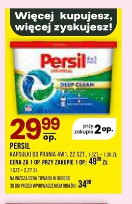 Kapsułki do prania 4w1 Persil promocja w Drogerie Natura