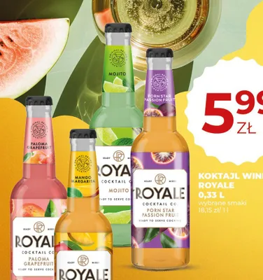 Koktajl winny Royale Mojito promocja w Duży Ben