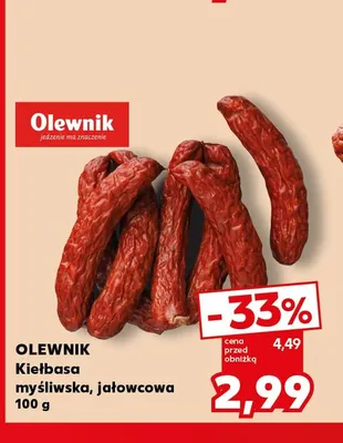 Kiełbasa jałowcowa Olewnik promocja w Kaufland