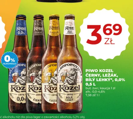 Piwo Kozel Bílý Lehký promocja w Duży Ben