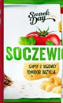 Chipsy z soczewicy Snack Day smak pomidor bazylia promocja w Lidl