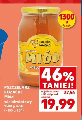 Miód wielokwiatowy Pszczelarz Kozacki promocja w Kaufland