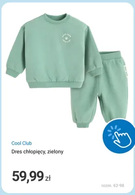 Dres chłopięcy zielony Cool Club promocja w Smyk