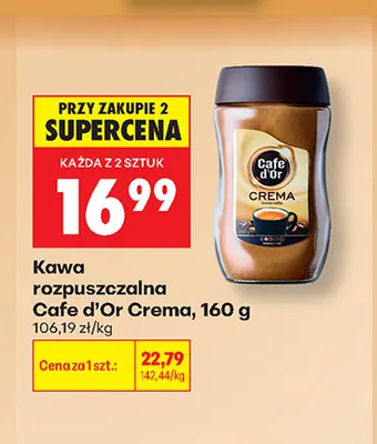 Kawa rozpuszczalna Cafe d'Or Crema promocja w Biedronka