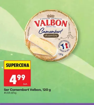 Ser camembert Valbon promocja w Biedronka