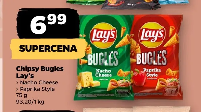Chipsy Bugles Paprika Style Lay's promocja w Netto