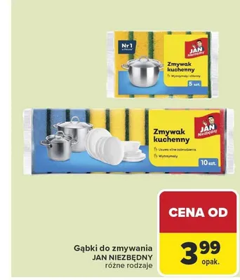Zmywak kuchenny JAN NIEZBĘDNY 10szt. promocja w Carrefour