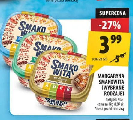 Margaryna Smakowita Bunge promocja w Arhelan